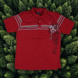 BURNSIDE STRIPED POLO
